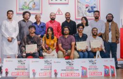 পাঠাও-এর কার্টুন প্রদর্শনীতে সড়ক নিরাপত্তা