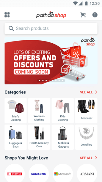 Pathao Shop Home