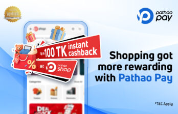 Enjoy up to 100 TK Cashback at Pathao Shop with Pathao Pay!