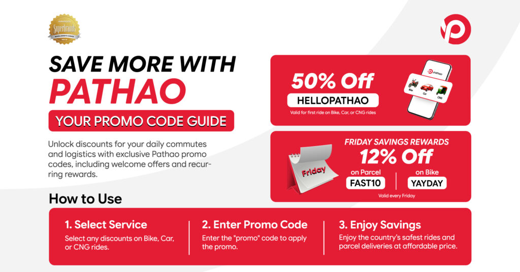 Best Promo Offers for Pathao Bike, Car, CNG & Parcel
