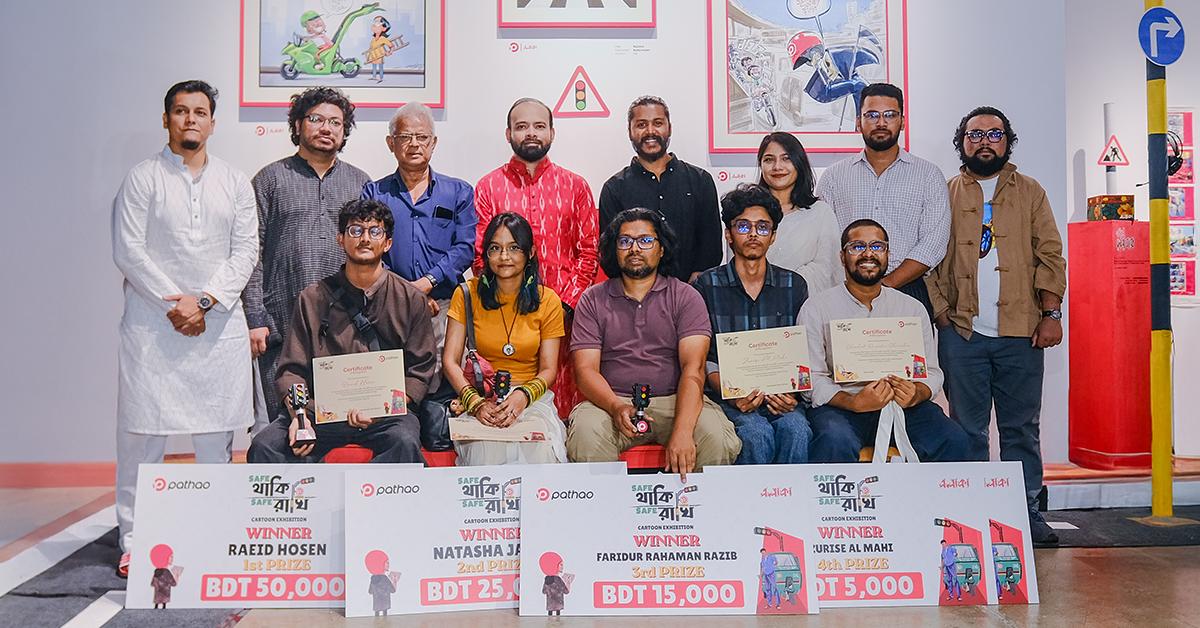 Pathao Brings Road Safety to Life with Cartoons at Drik Gallery
