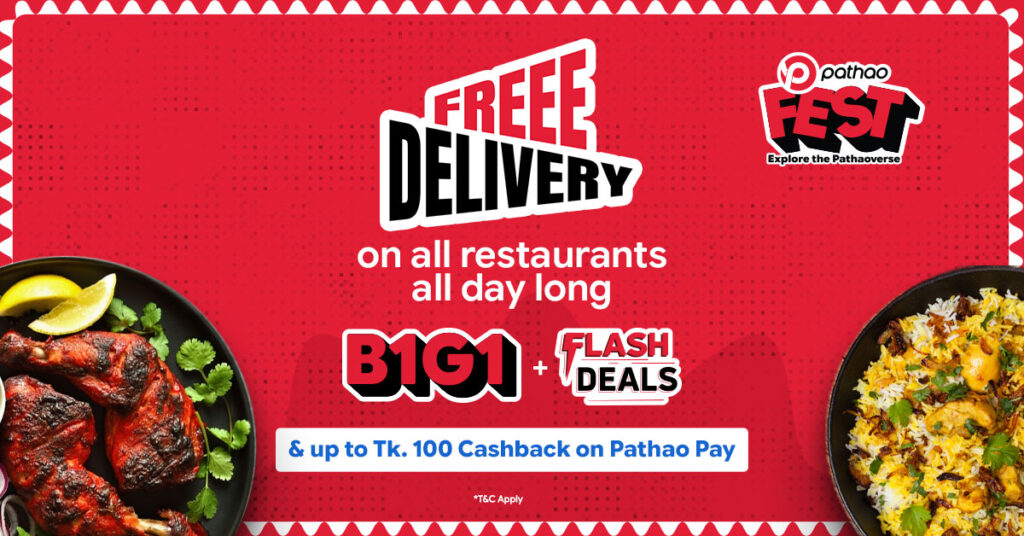Pathao Fest Food Offers B1G1 Free Delivery & More